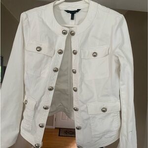 White jean jacket size 8 from White House Black market.
